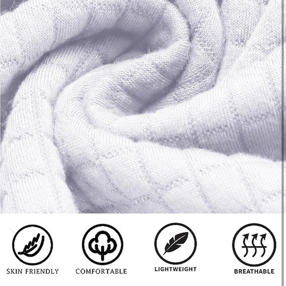 Men Hooded Sweatshirt Casual Long Sleeve Drawstring Waffle Knit Pullover Hoodies - Picture 6 of 10